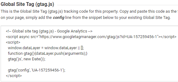 google analytics tracking code