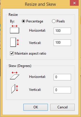 resize to specific dimension