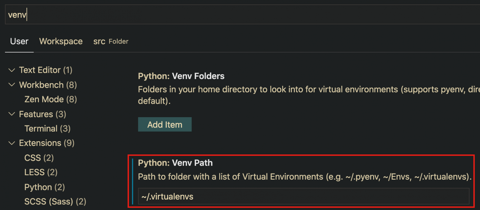 create virtual environment python visual studio code